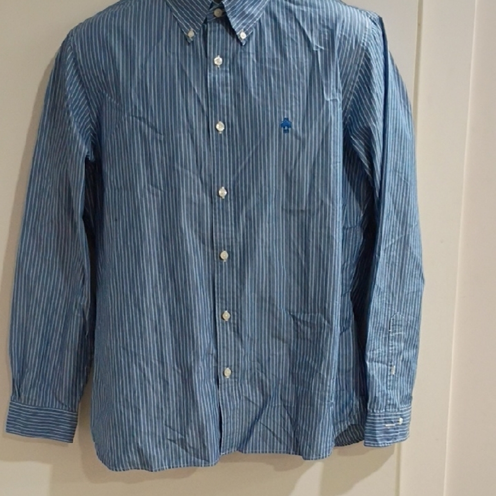 Brooks Brothers Blue and White Striped Shirt